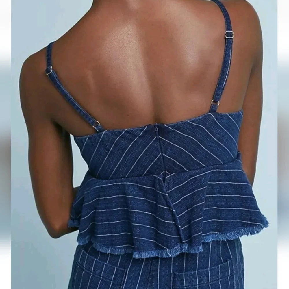 Anthropologie Pinstripe Jumpsuit - Picture 5 of 10